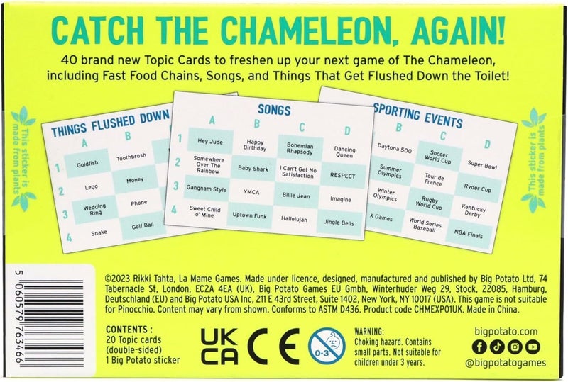 BIG POTATO The Chameleon Board Game Expansion Pack - Image 5